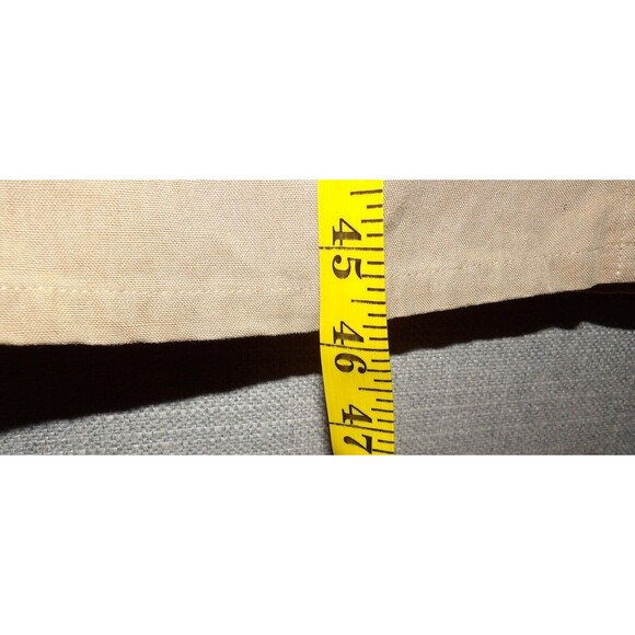 Talbots Petites Size 8 Linen Blend Tan Shift Dress Button Dress Safari Collared - Picture 11 of 13